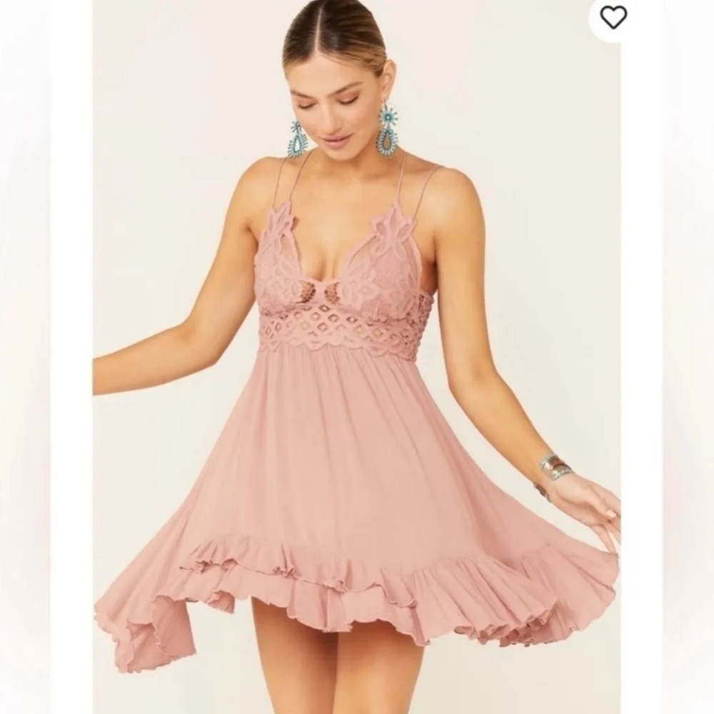 Free People Adella Slip in Rose NWT MSRP $128